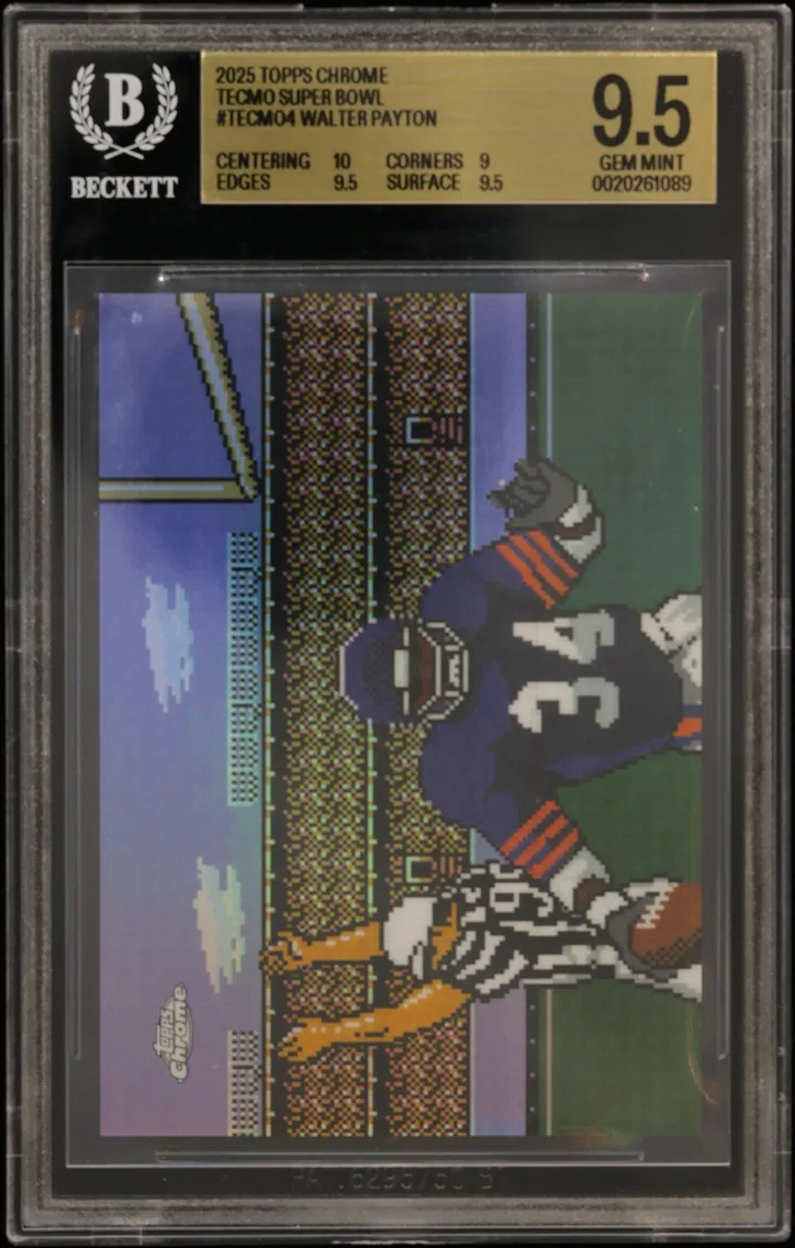 2025 #TECMO4 Walter Payton BGS 9