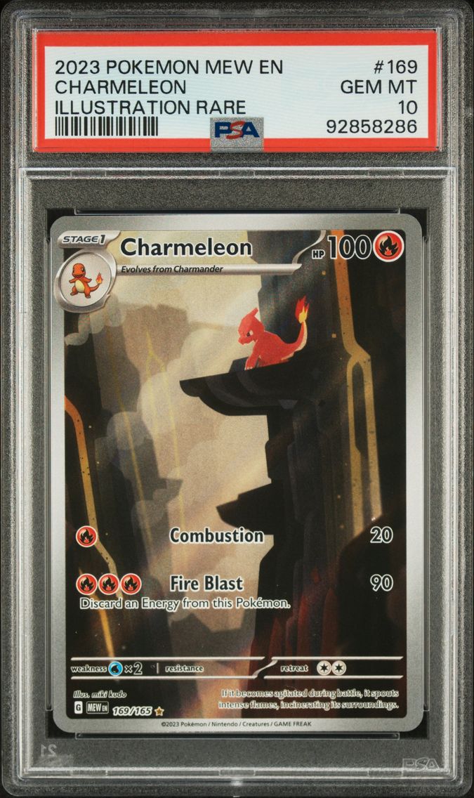 2023 #169 Charmeleon PSA 10 Mew 