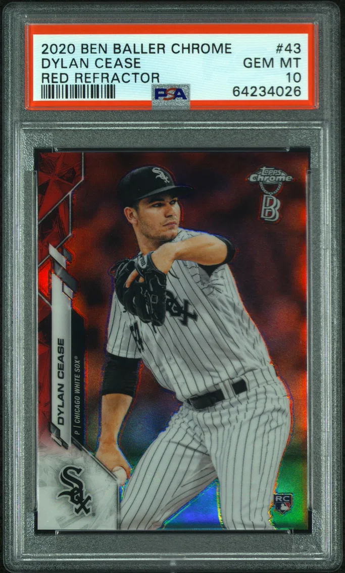 2020 #43 DYLAN CEASE PSA 10 Ben Baller Chrome