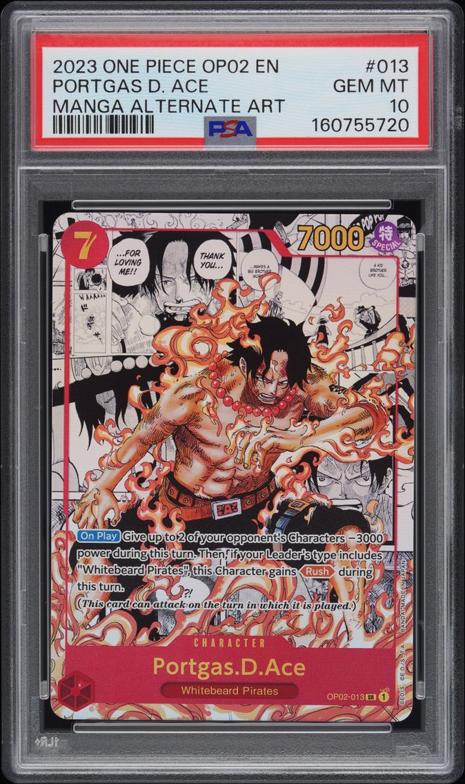 2023 #013 Portgas D. Ace PSA 10 