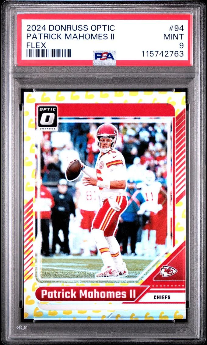 2024 #94 Patrick Mahomes II PSA 9 Panini Donruss Optic