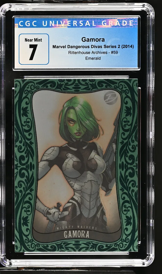 2014 #59 Gamora CGC 7 Marvel Dangerous Divas Series 2 - English