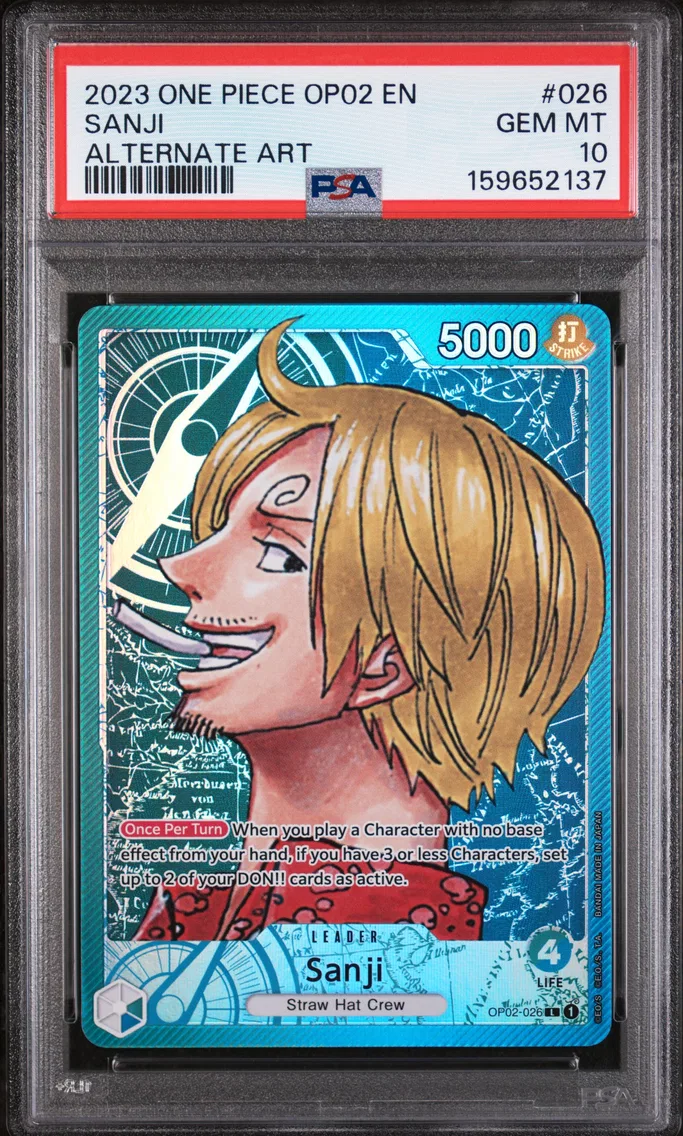 2023 #026 Sanji PSA 10 One Piece OP02-Paramount War