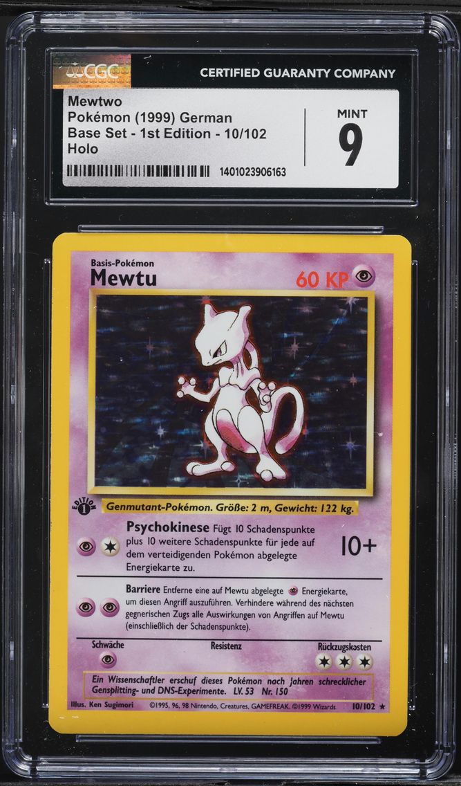 1999 #10 Mewtu-Holo 1st Edition 