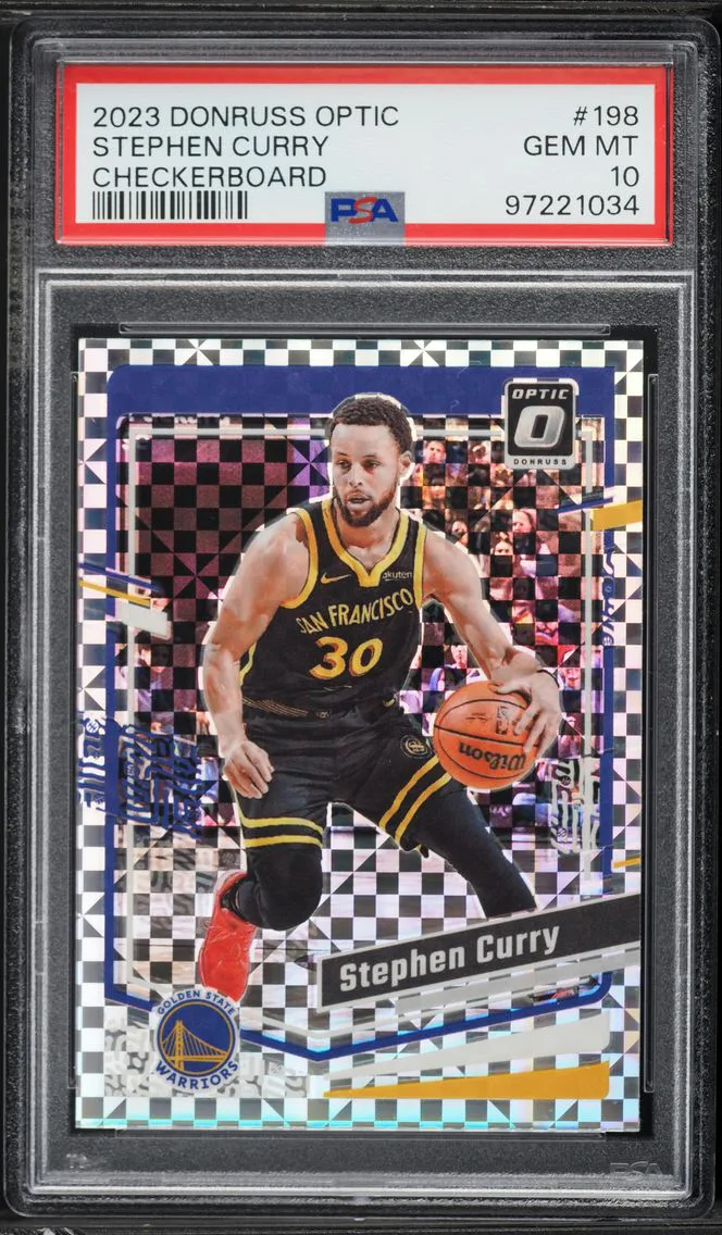 2023 #198 Stephen Curry PSA 10 Panini Donruss Optic Basketball