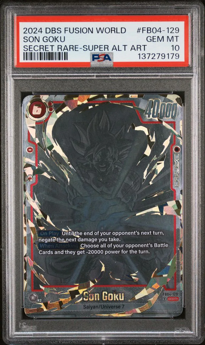 2024 #FB04-129 Son Goku PSA 10 Dragon Ball Super Card Game Fusion World Ultra Limit Pokemon