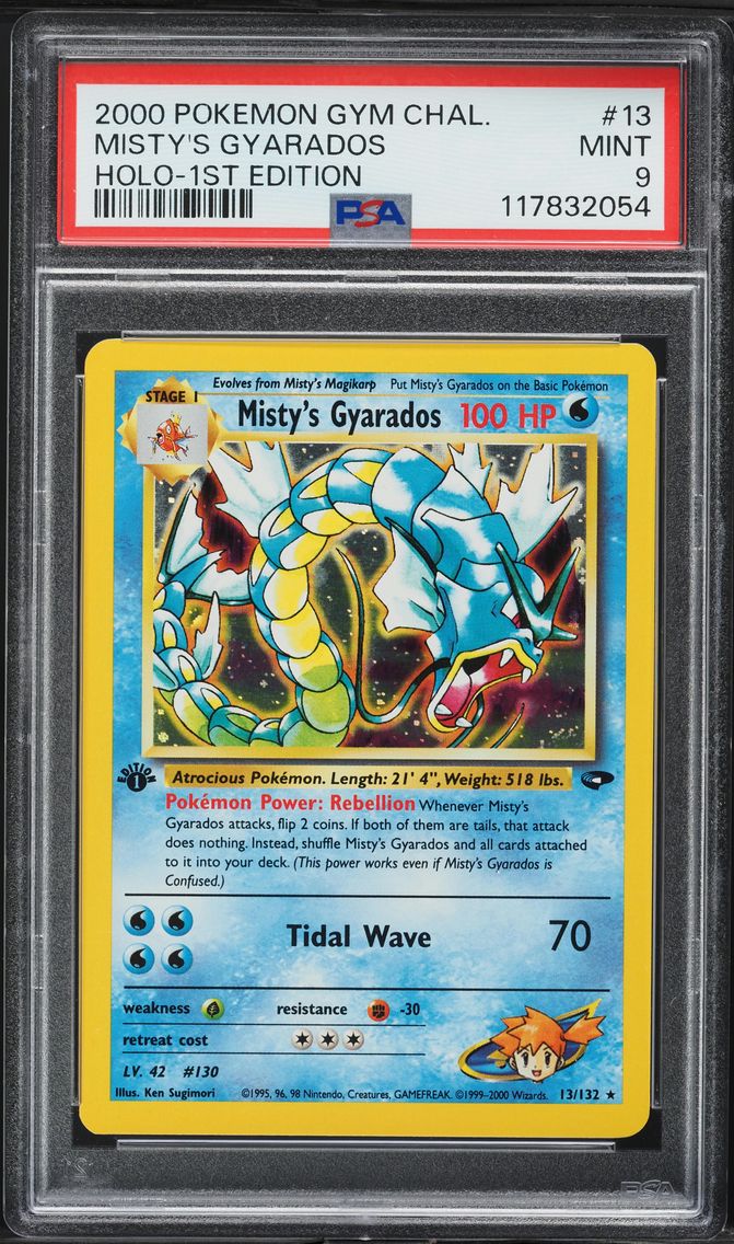 2000 #13 Misty's Gyarados PSA 9