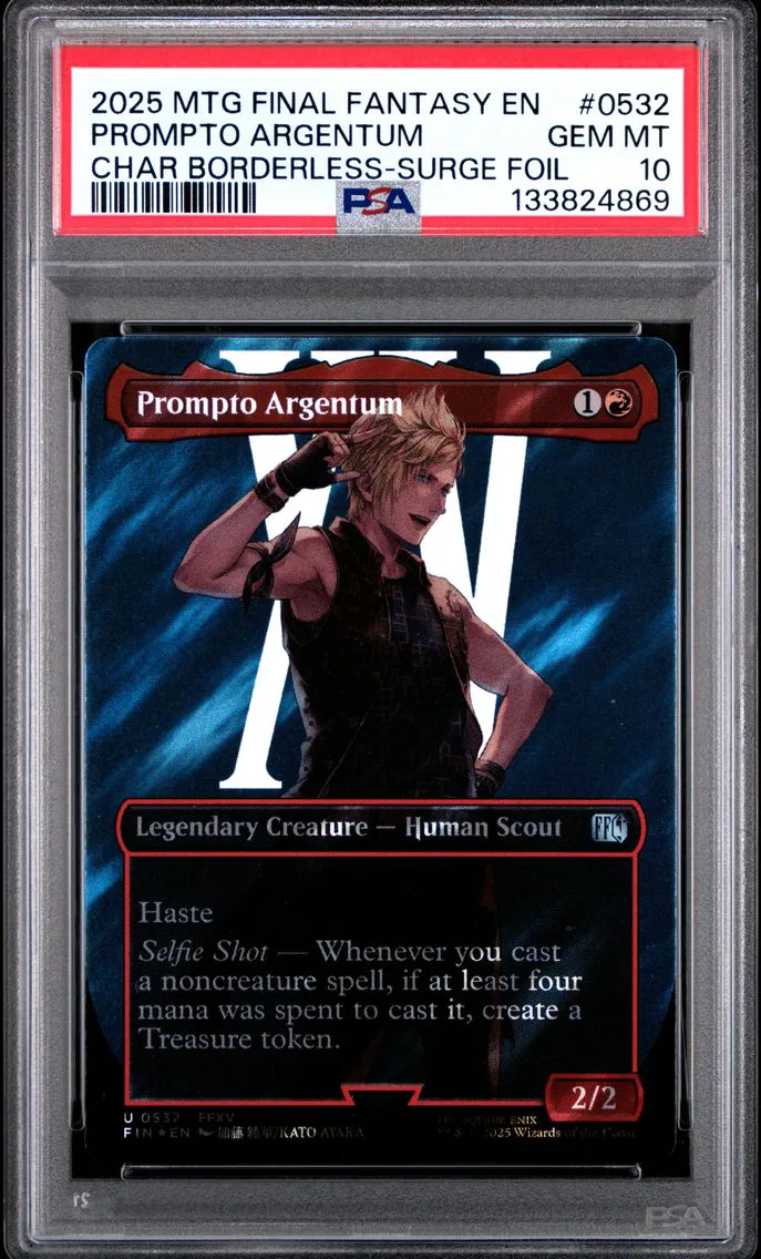 2025 #0532 Prompto Argentum PSA 10 Final Fantasy Magic The Gathering