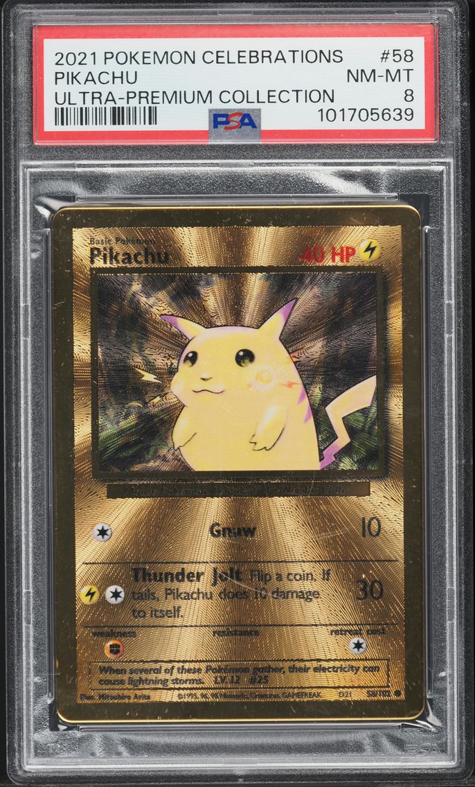 2021 \#58 Pikachu PSA 8 Celebrati