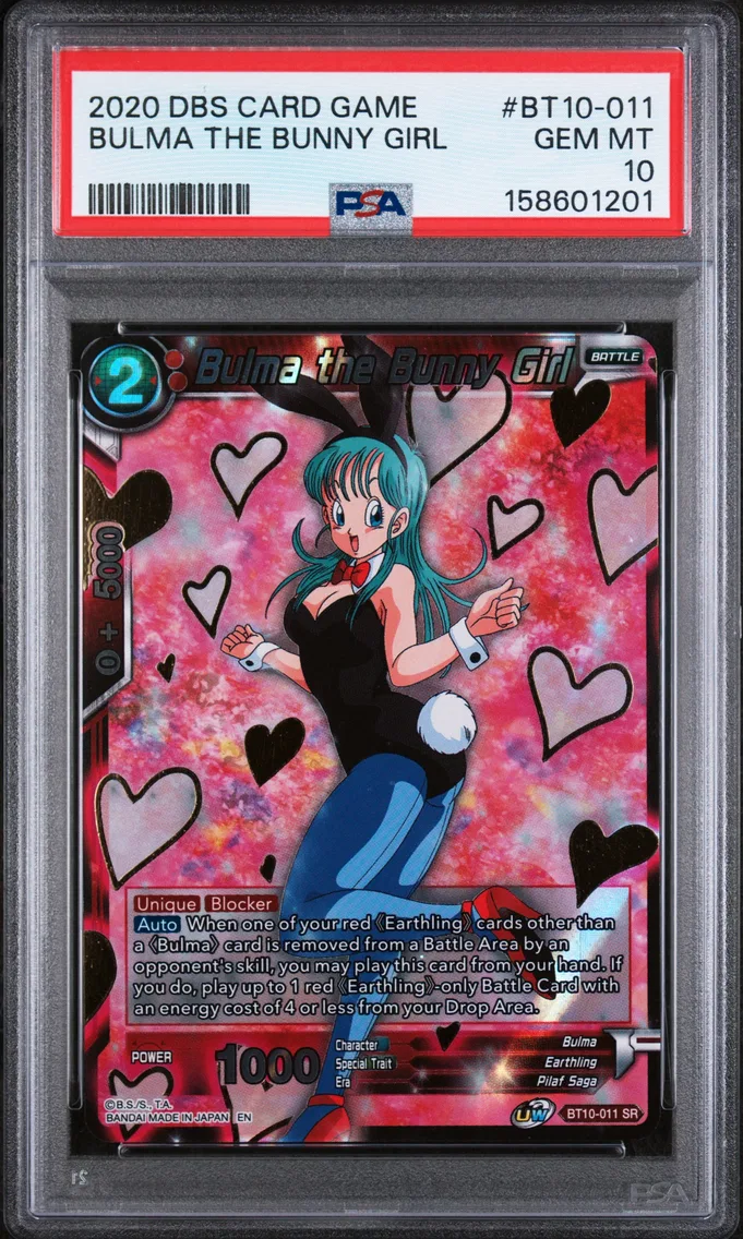 2020 #BT10-011 Bulma the Bunny Girl PSA 10 Dragon Ball Super Card Game Series 10 Rise of the Unison Warrior