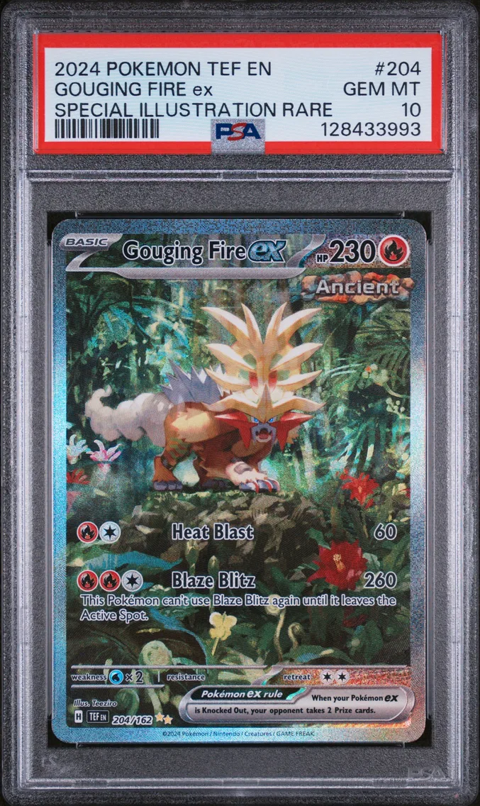 2024 #204 Gouging Fire EX PSA 10 Tef EN-Temporal Forces