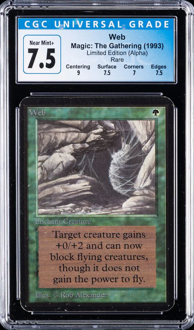 1993 WEB CGC 7.5 MAGIC:  THE GATHERING LIMITED EDITION (ALPHA) | RARE