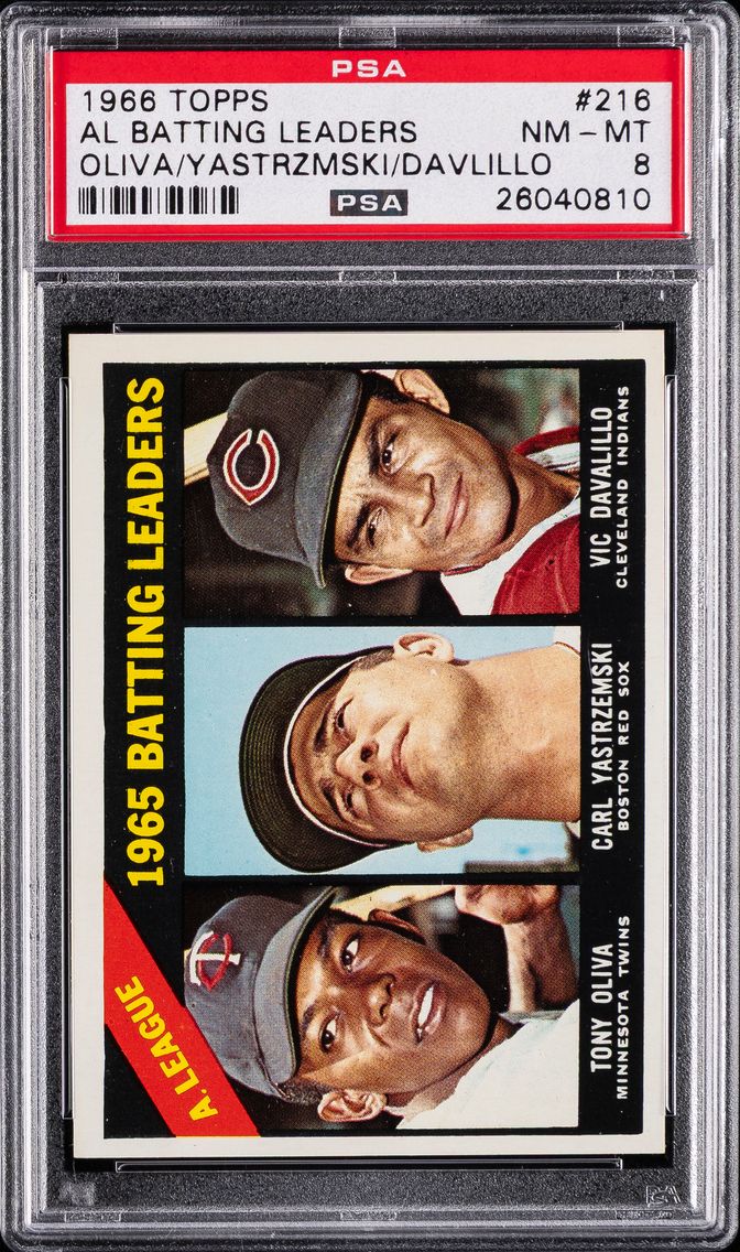 1966 #216 AL Batting Leaders PSA