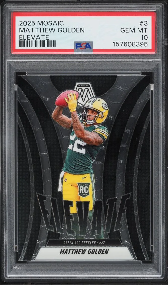 2025 Panini Mosaic Elevate Matthew Golden #3 PSA 10 GEM MINT