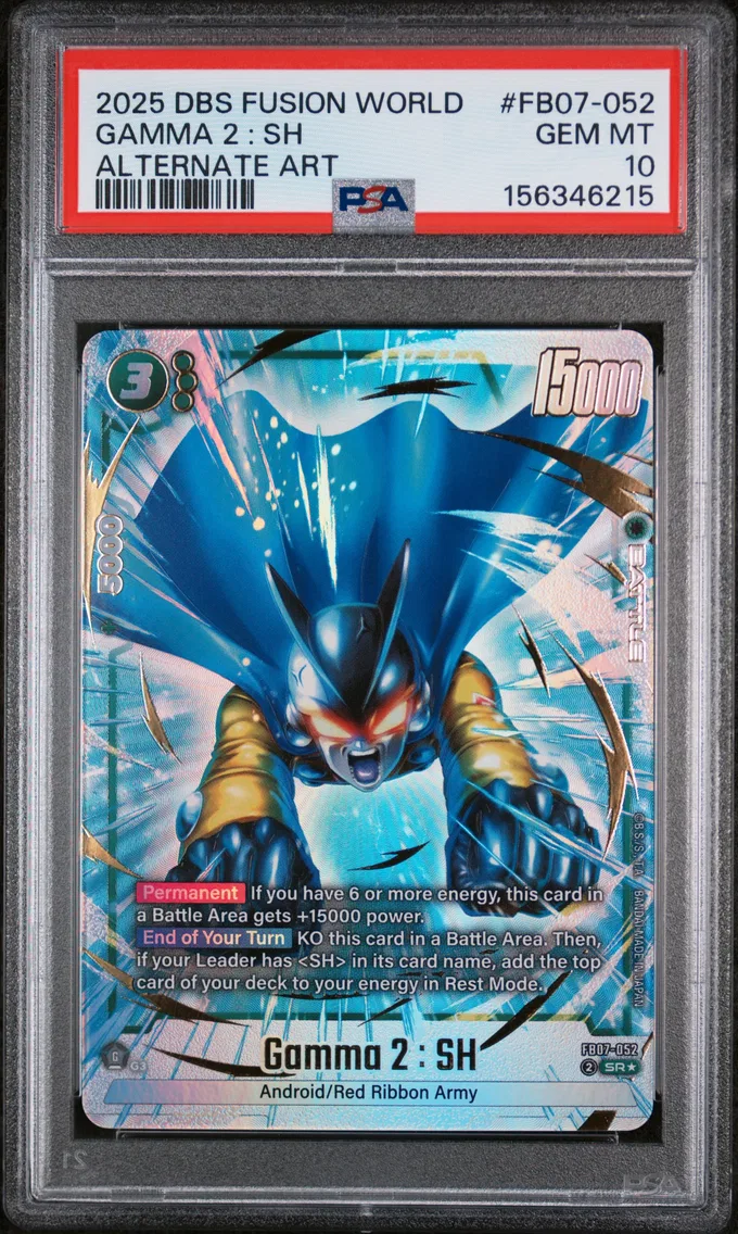 2025 #FB07-052 Gamma 2 : SH PSA 10 Dragon Ball Super Card Game Fusion World Wish for Shenron