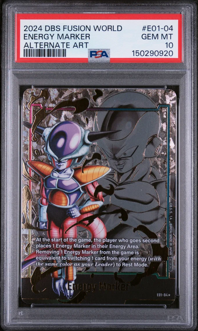 2024 #E01-04 Energy Marker PSA 10 Dragon Ball Super Card Game Fusion World Energy Marker Pack 01