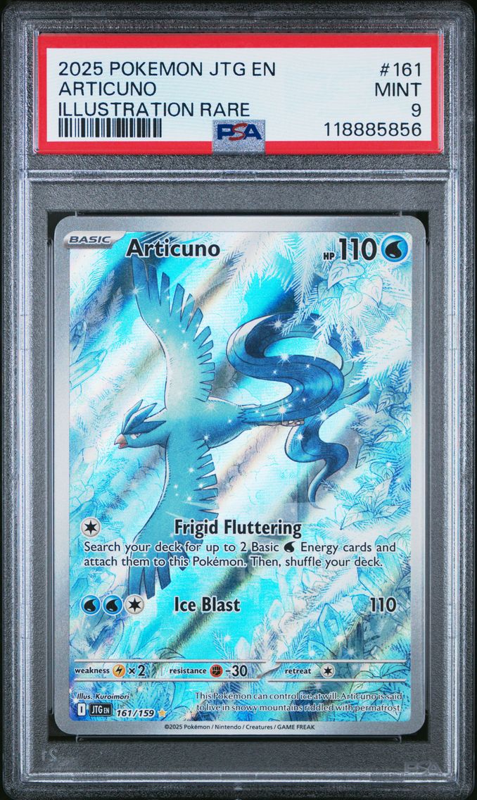2025 #161 Articuno PSA 9 Jtg EN-Journey Together Pokemon
