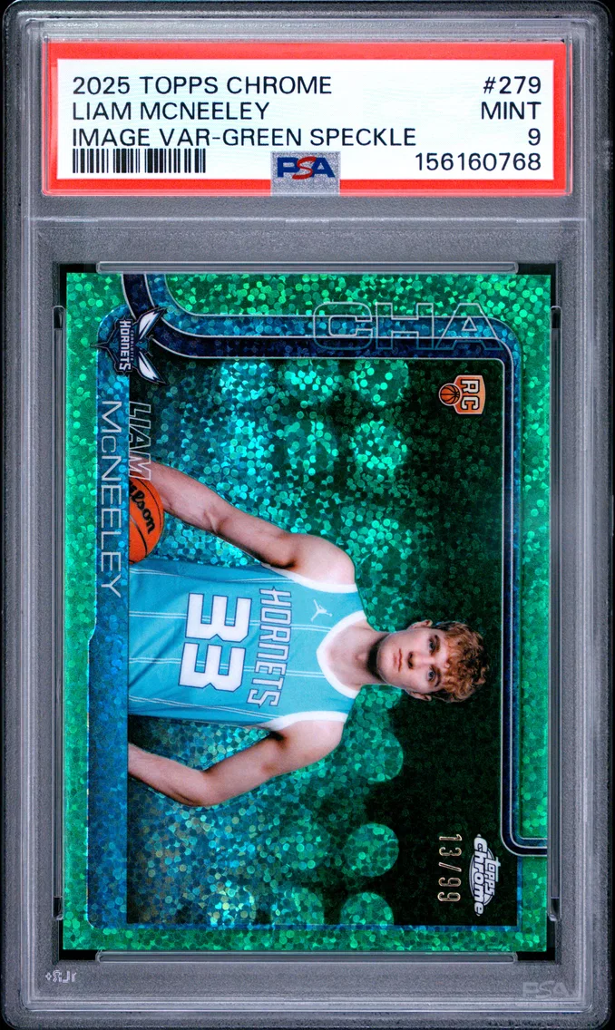 2025 #279 Liam Mcneeley PSA 9 Topps Chrome