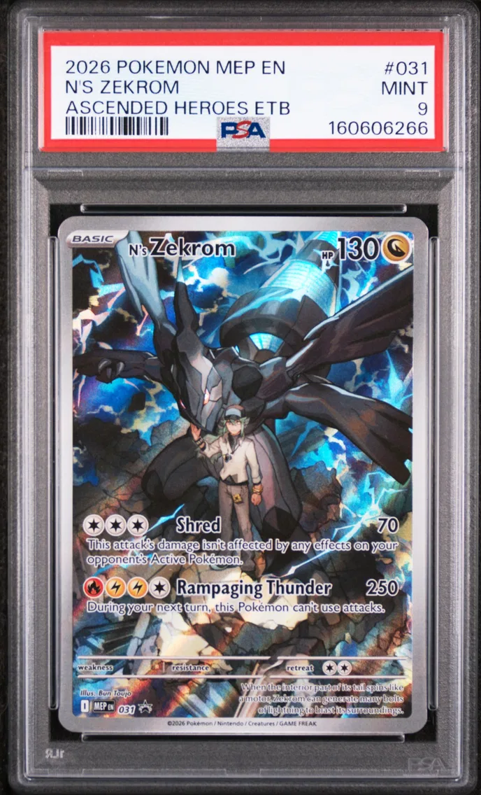2026 #031 N's Zekrom PSA 9 Mep E
