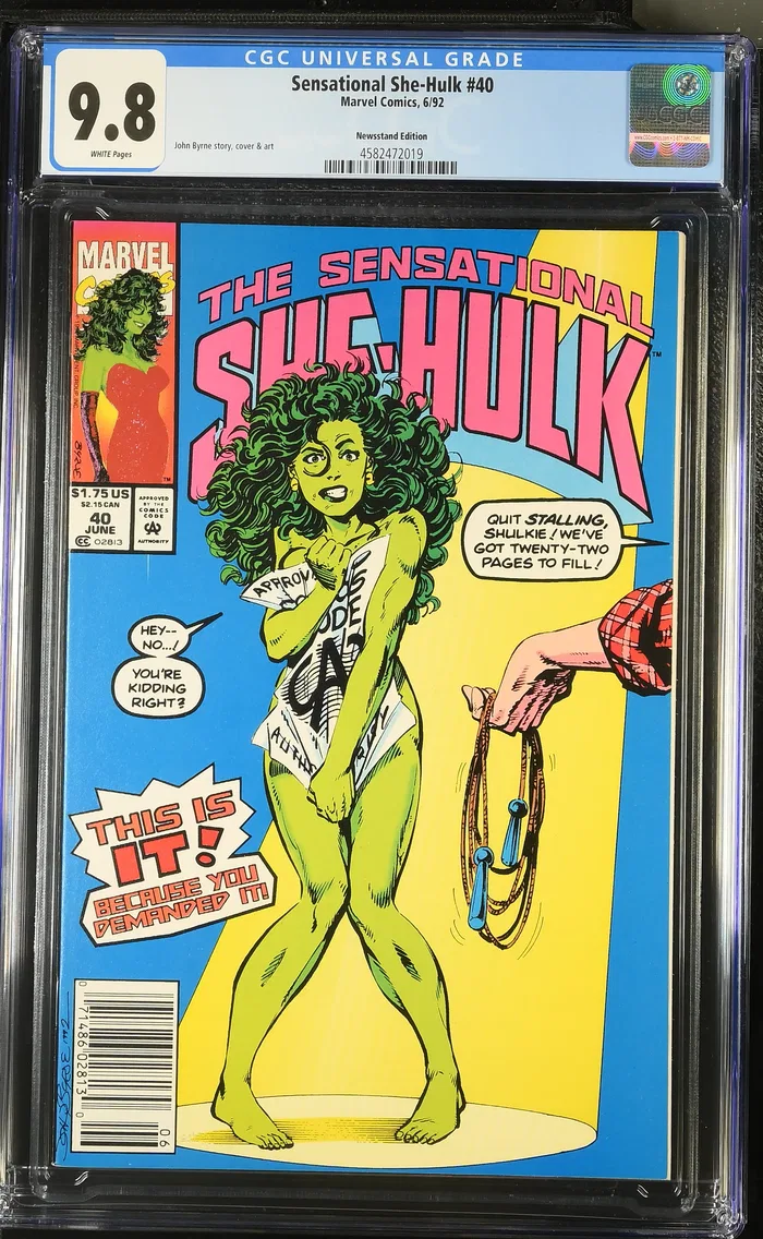 1992 Sensational She-Hulk #40 CGC 9.8 Marvel Comics