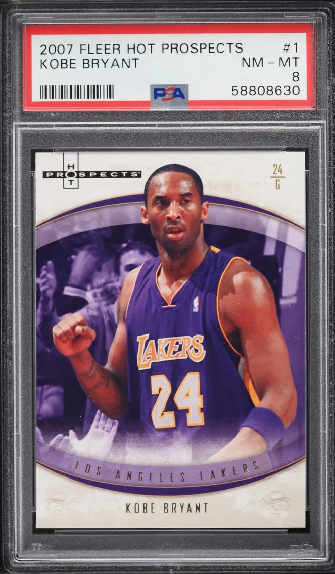 2007 #1 Kobe Bryant PSA 8 Fleer Hot Prospects