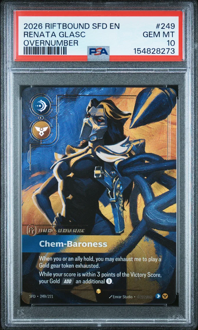 2026 #249 Renata Glasc - Chem-Baroness PSA 10 Riftbound: League of Legends Sfd-Spiritforged