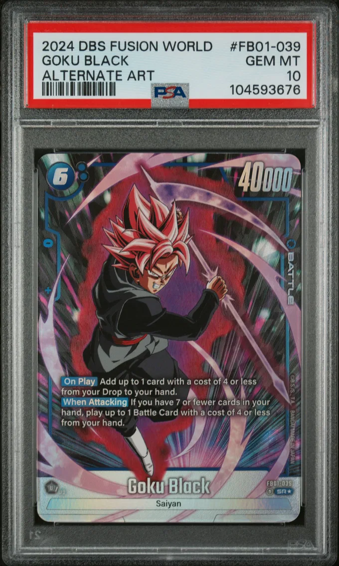 2024 #FB01-039 Goku Black PSA 10 Dragon Ball Super Card Game Fusion World Awakened Pulse