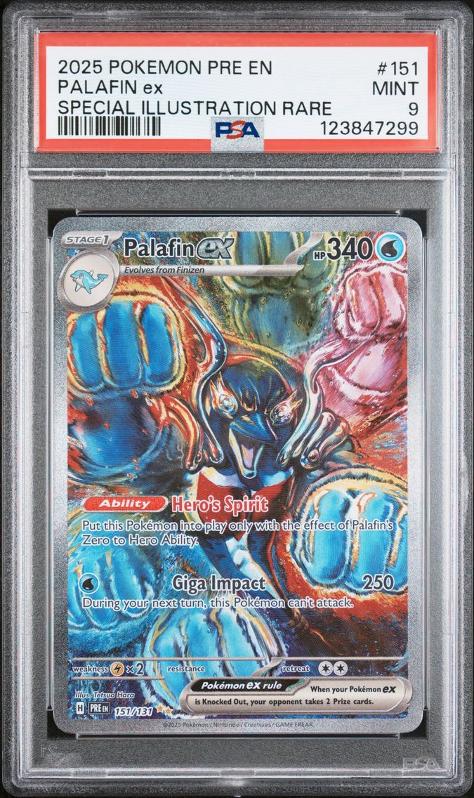 2025 #151 Palafin EX PSA 9 Pre EN-Prismatic Evolutions