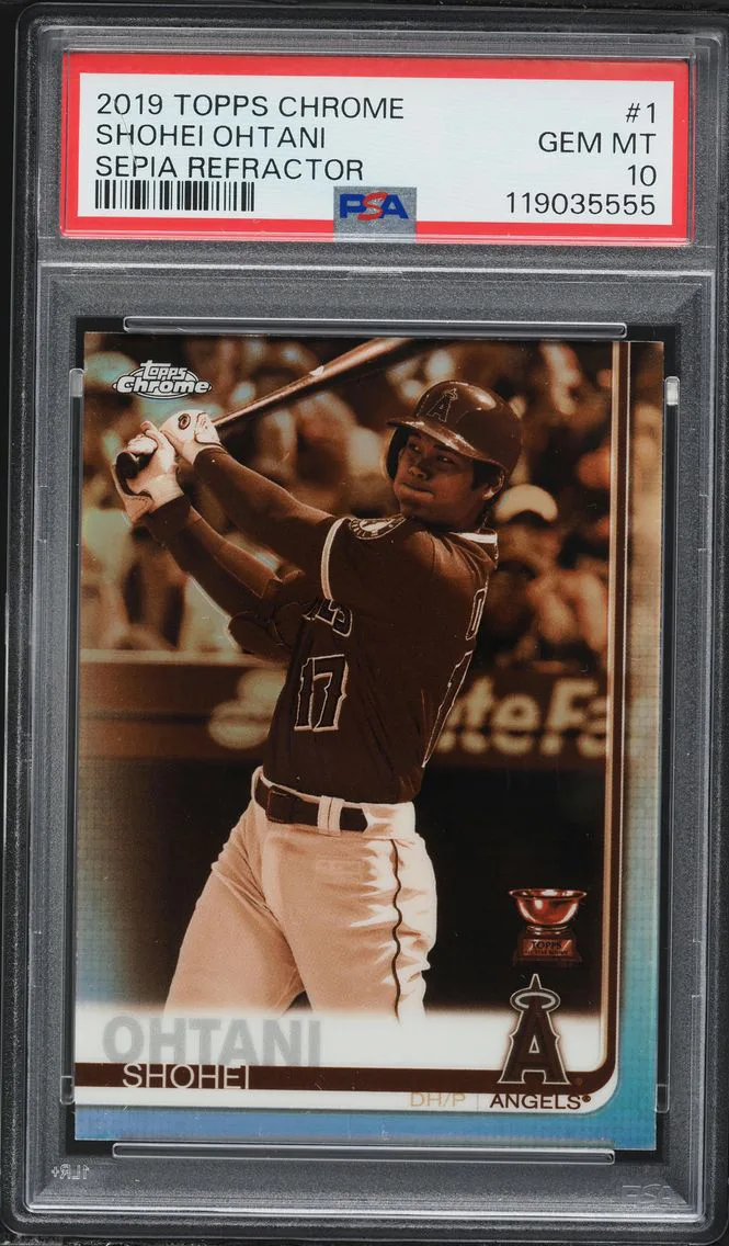 2019 #1 Shohei Ohtani PSA 10 Topps Chrome Baseball