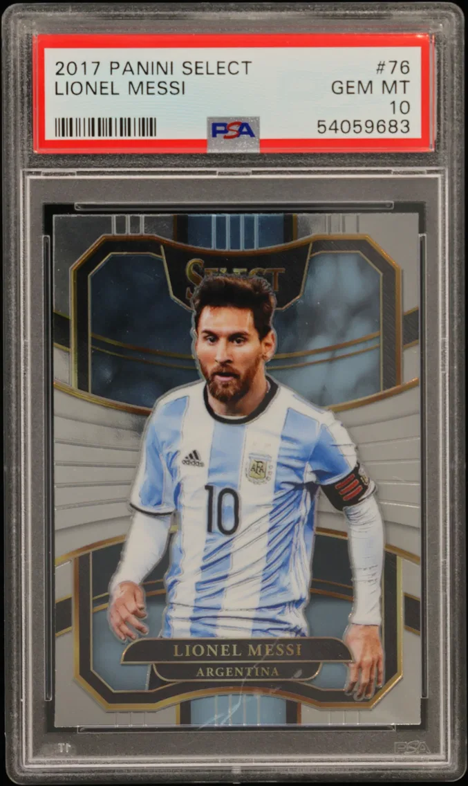 2017 #76 Lionel Messi PSA 10 Panini Select