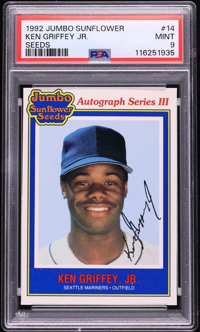 1992 #14 Ken Griffey Jr. PSA 9 Jumbo Sunflower Seeds