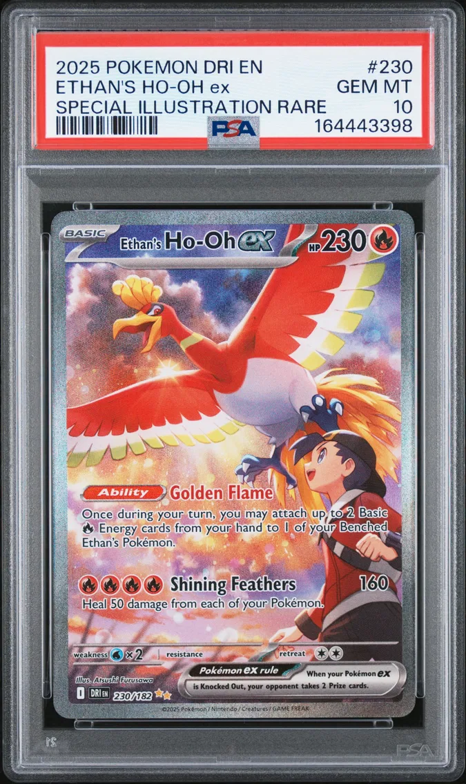 2025 #230 Ethan's HO-Oh EX PSA 1