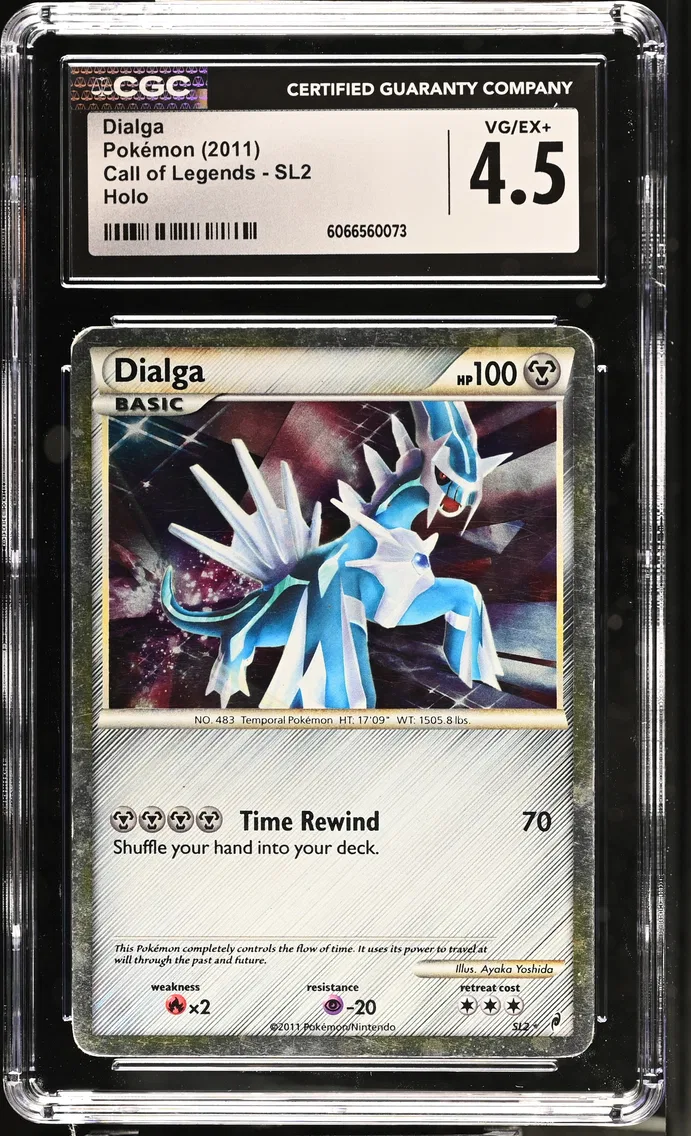 2011 #SL2 Dialga-Holo CGC 4.5 Call of Legends Pokemon