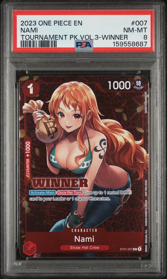 2023 #007 Nami PSA 8 One Piece Promos