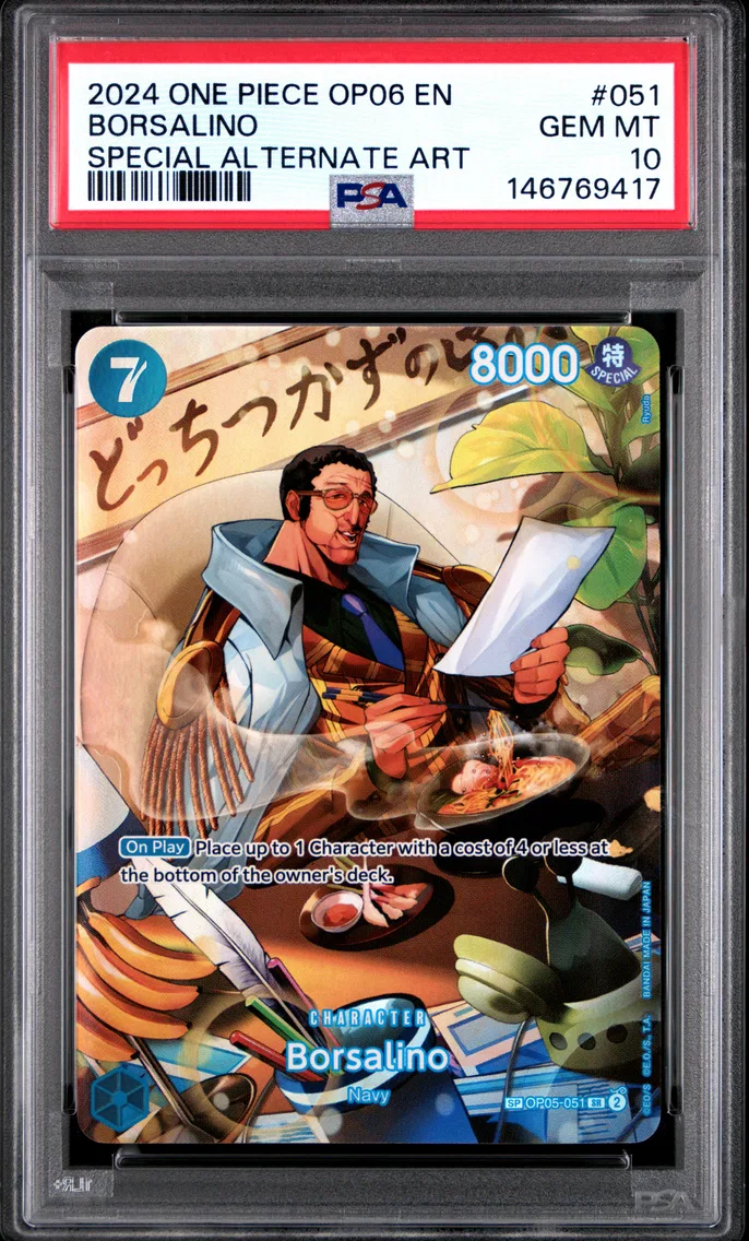 2024 #051 Borsalino PSA 10 One Piece OP06-Wings of the Captain