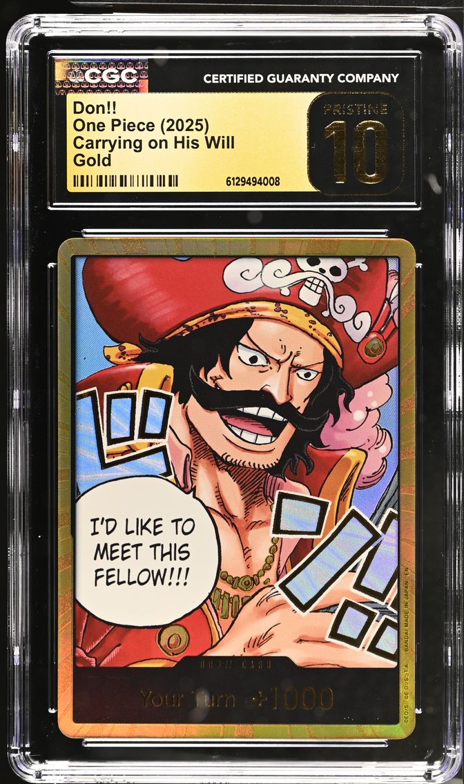 2025 #NA Don!! CGC 10 Pristine Carrying on His Will (OP13) - English