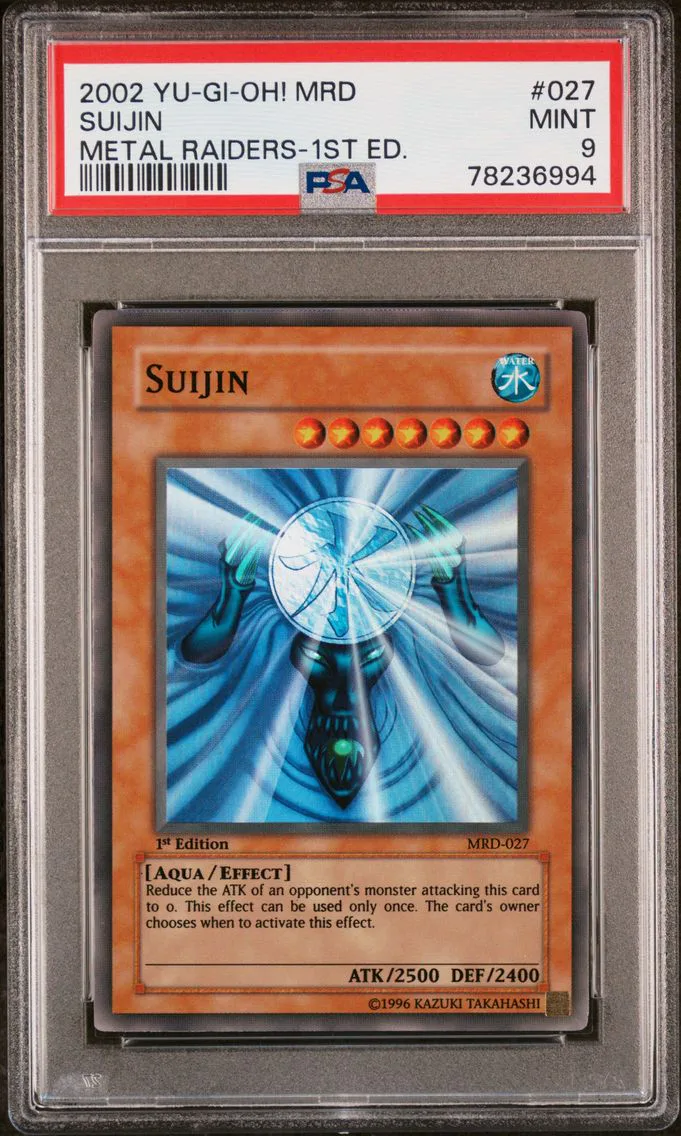 2002 #027 Suijin 1st Edition PSA 9 YU-GI-Oh! Mrd-Metal Raiders