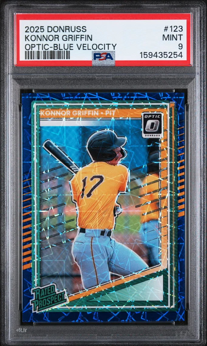 2025 #123 Konnor Griffin PSA 9 Panini Donruss