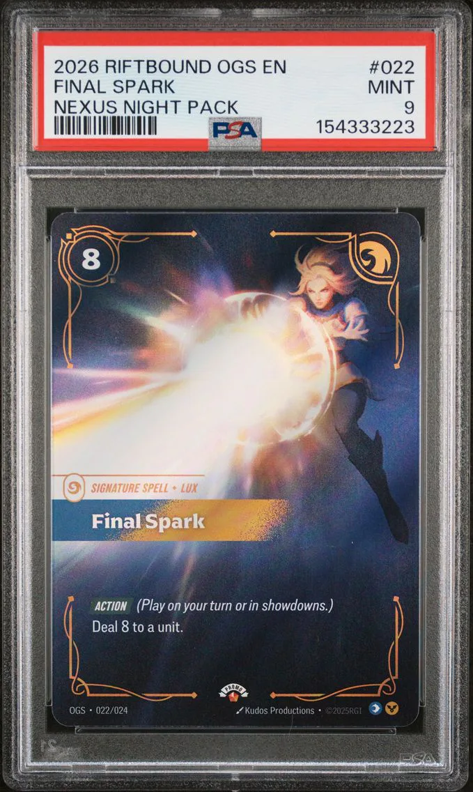 2026 #022 Final Spark PSA 9 Riftbound: League of Legends Ogs-Origins Proving Grounds