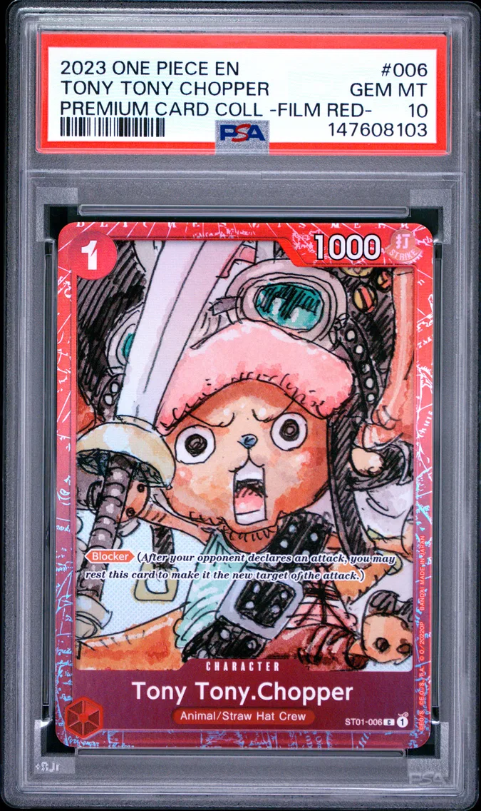 2023 #006 Tony Tony Chopper PSA 10 One Piece Premium Card Collection -One Piece Film Red-