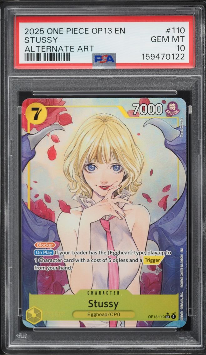 2025 #110 Stussy PSA 10 One Piece Carrying On His Will SR Alt Art