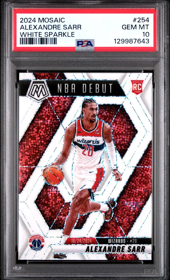 2024 #254 Alexandre Sarr PSA 10 Panini Mosaic