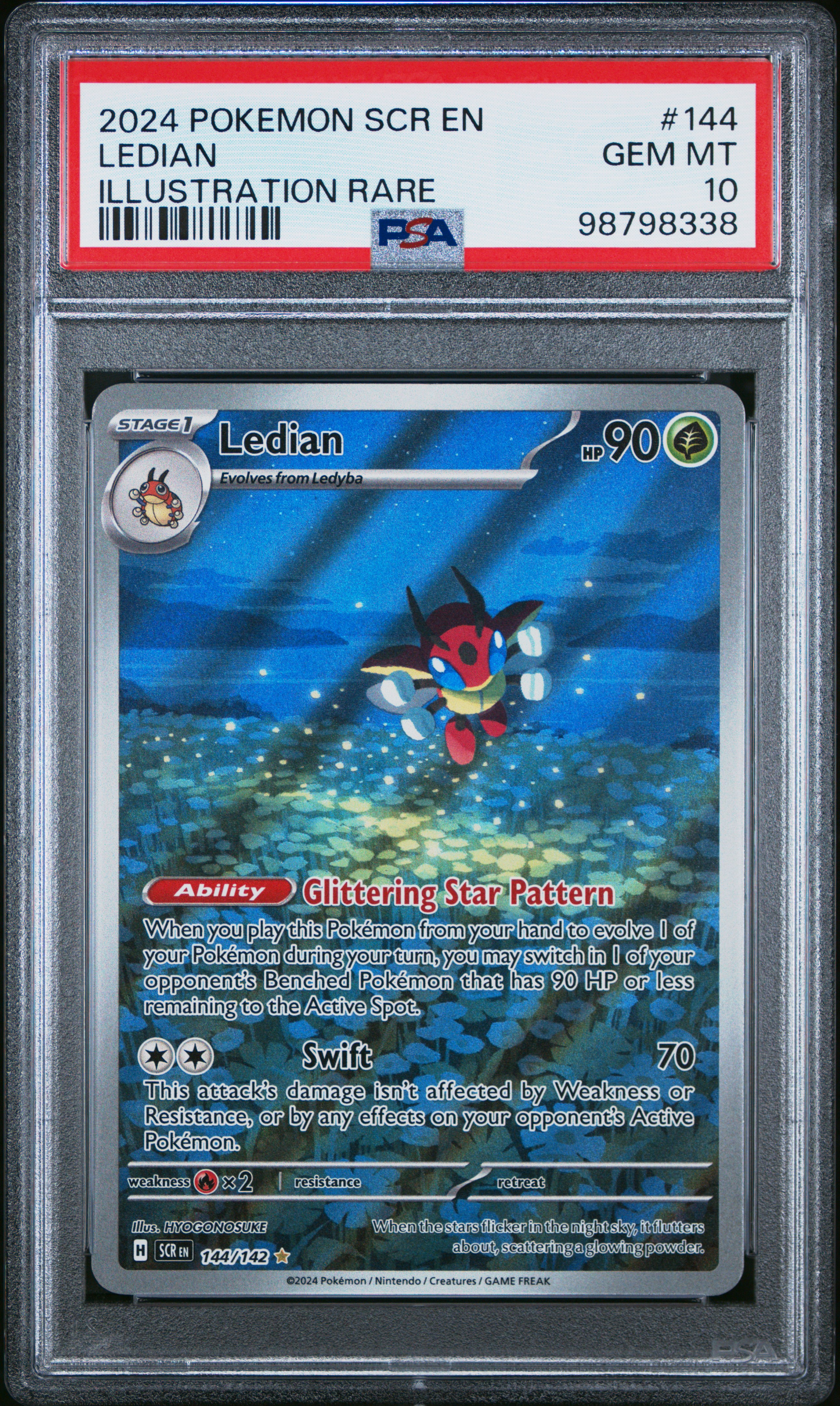 2024 #144 Ledian PSA 10 Scr En-Stellar Crown