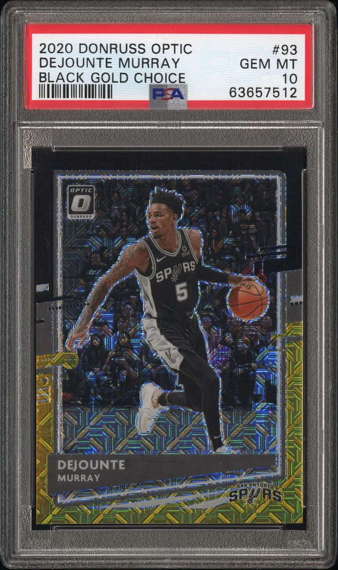 2020 #93 Dejounte Murray PSA 10 Panini Donruss Optic