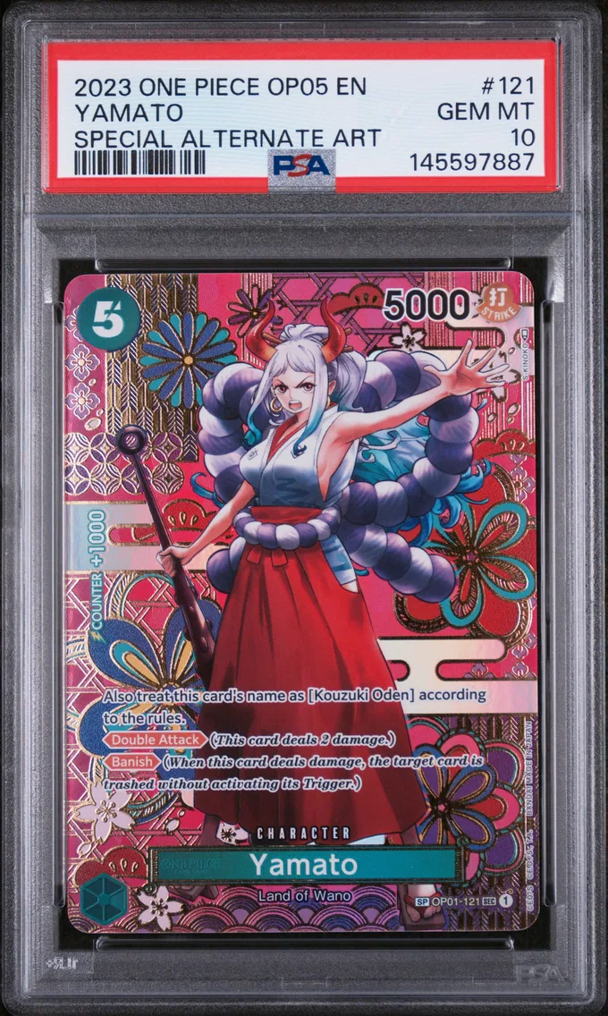 2023 #121 Yamato PSA 10 One Piece OP05-Awakening of the New Era