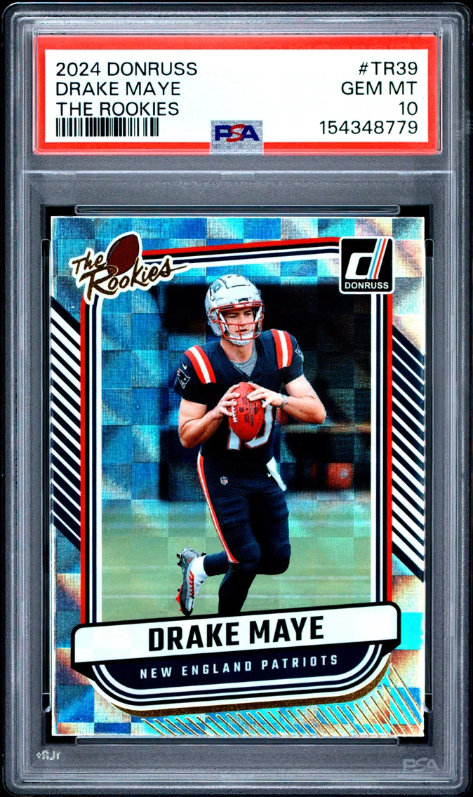 2024 #TR39 Drake Maye PSA 10 Panini Donruss the Rookies