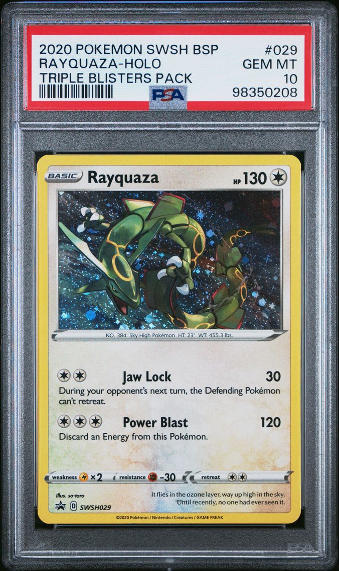 2020 #029 Rayquaza-Holo PSA 10 S