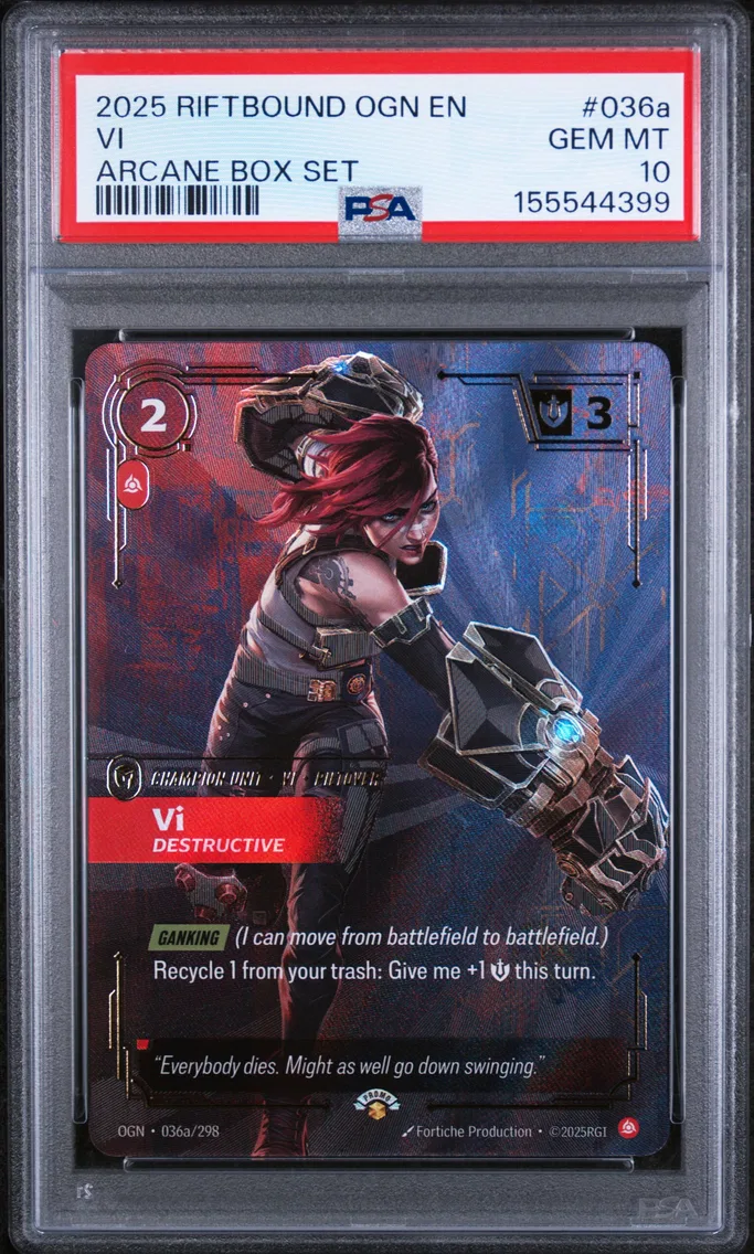 2025 #036a VI - Destructive PSA 10 Riftbound: League of Legends Ogn-Origins