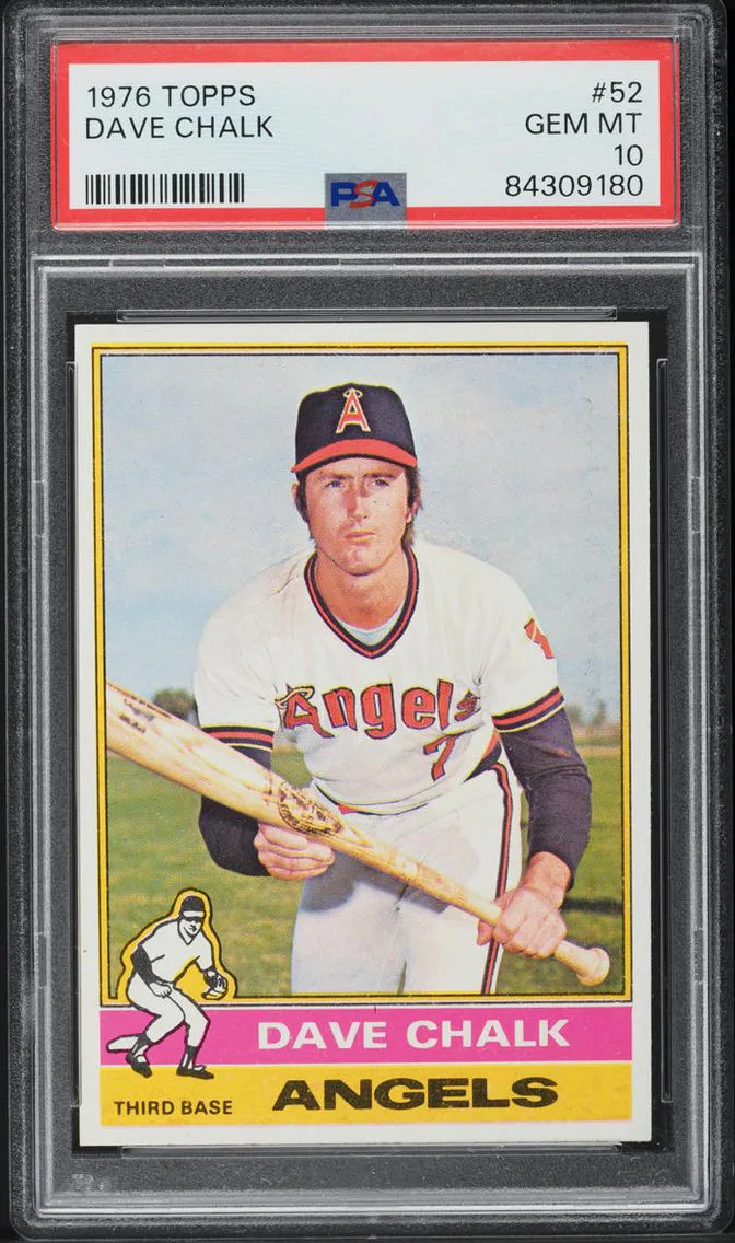 1976 Topps Dave Chalk #52 PSA 10 GEM MINT