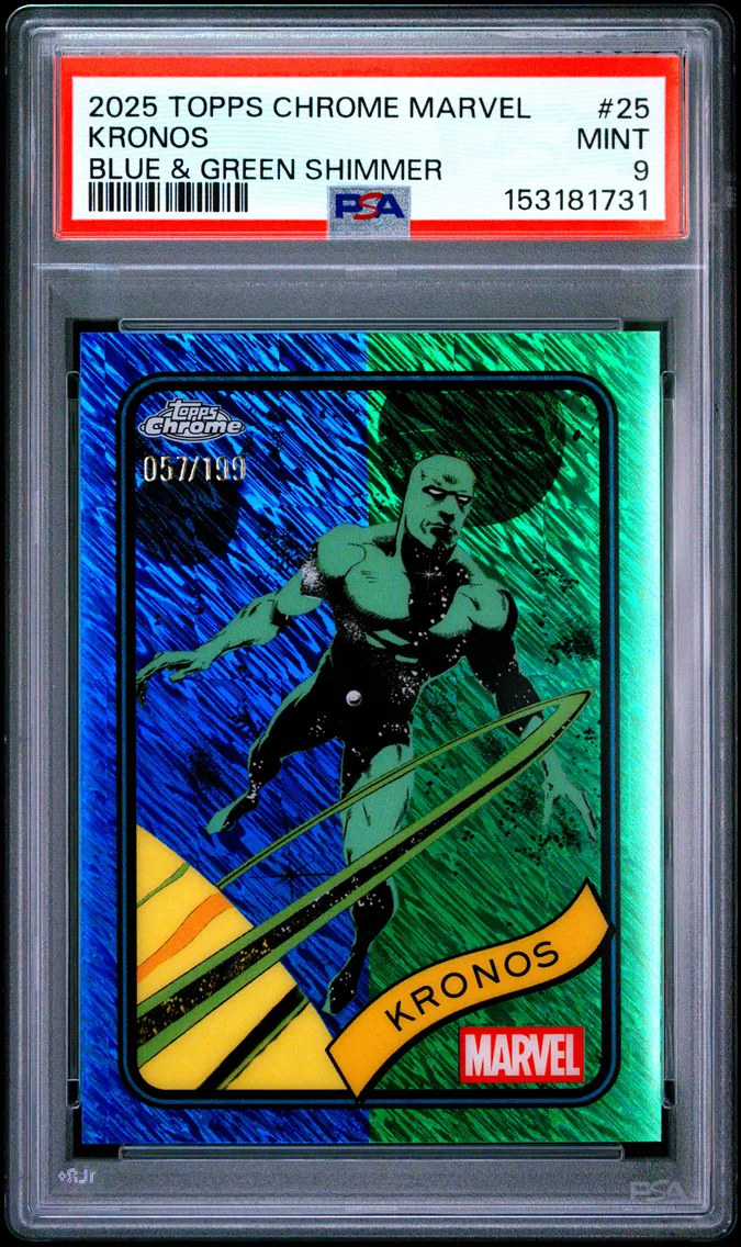 2025 #25 Kronos PSA 9 Topps Chrome Marvel